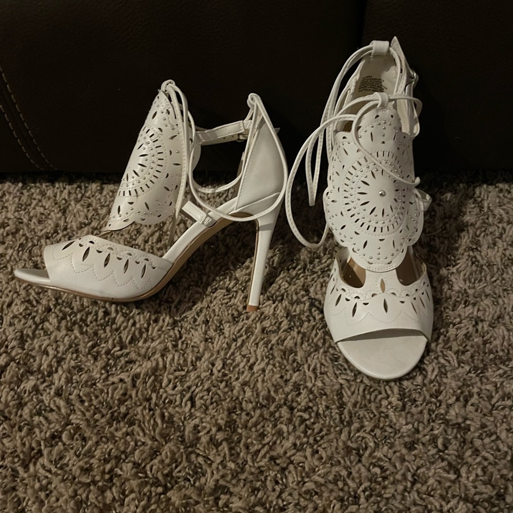 Dressy White Heels